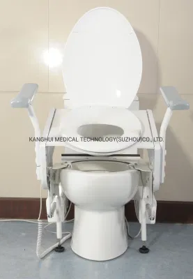 Commande manuelle électrique, réglage de la hauteur, siège de toilette pour soins aux personnes âgées, intérieur